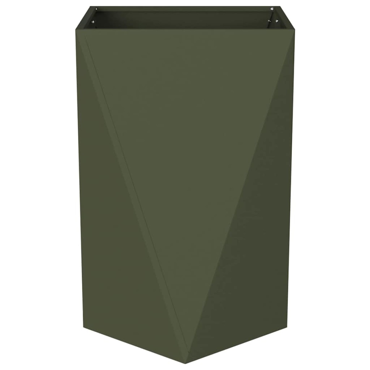 vidaXL Γλάστρα 2 τμχ. Ελιά Πράσινη 50 x 50 x 75 cm Ατσάλι