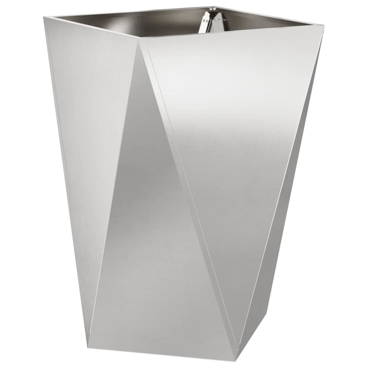 vidaXL Γλάστρα 2 τμχ. Ασημί 50 x 50 x 75 cm Ανοξείδωτο ατσάλι