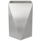 vidaXL Γλάστρα 2 τμχ. Ασημί 50 x 50 x 75 cm Ανοξείδωτο ατσάλι