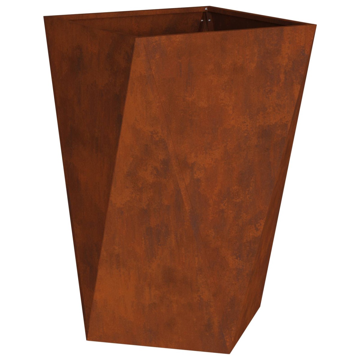 vidaXL Γλάστρα 2 τμχ. Σκ rusty 50 x 50 x 75 cm