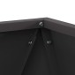 vidaXL Γλάστρα Μαύρο 30 x 30 x 30 cm Ατσάλι