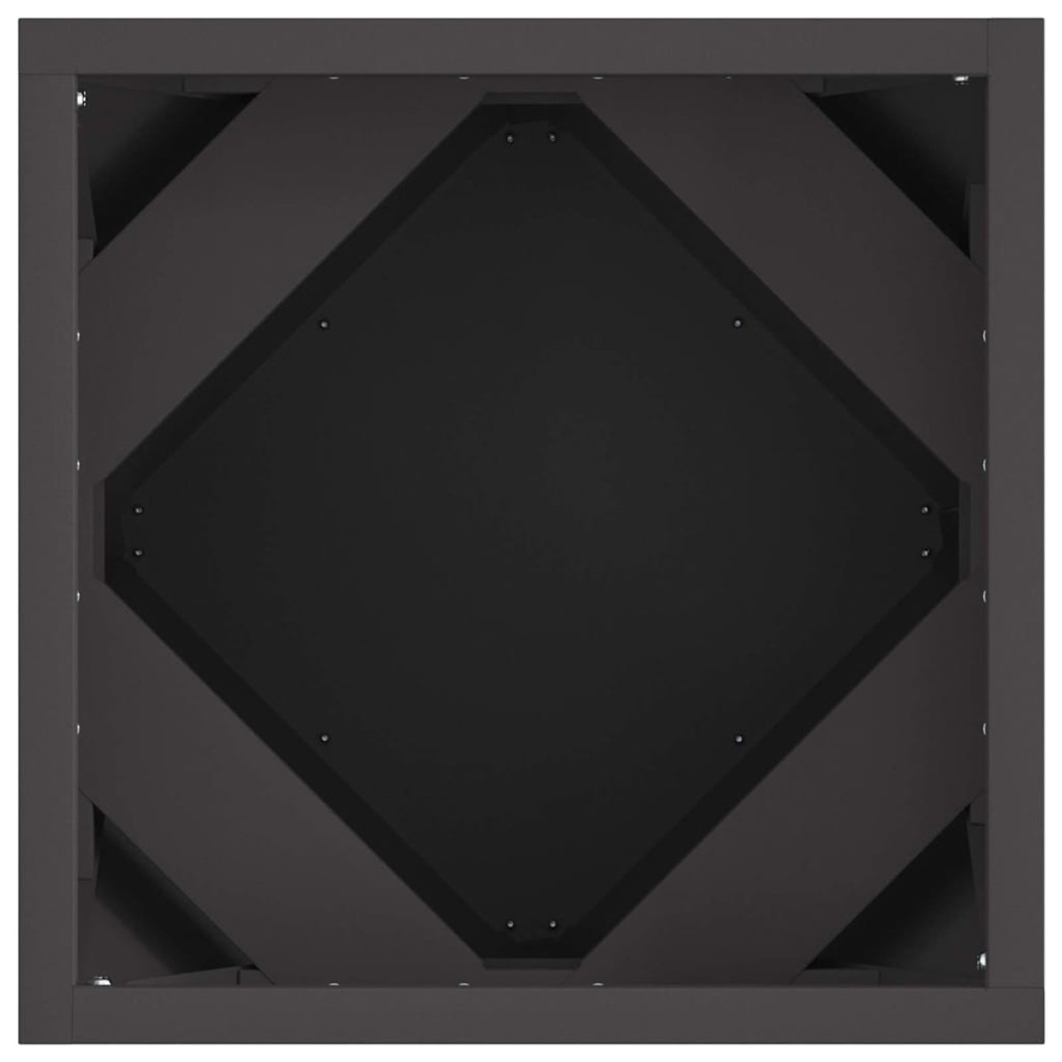 vidaXL Γλάστρα 2 τμχ. Μαύρο 30 x 30 x 30 cm Ατσάλι