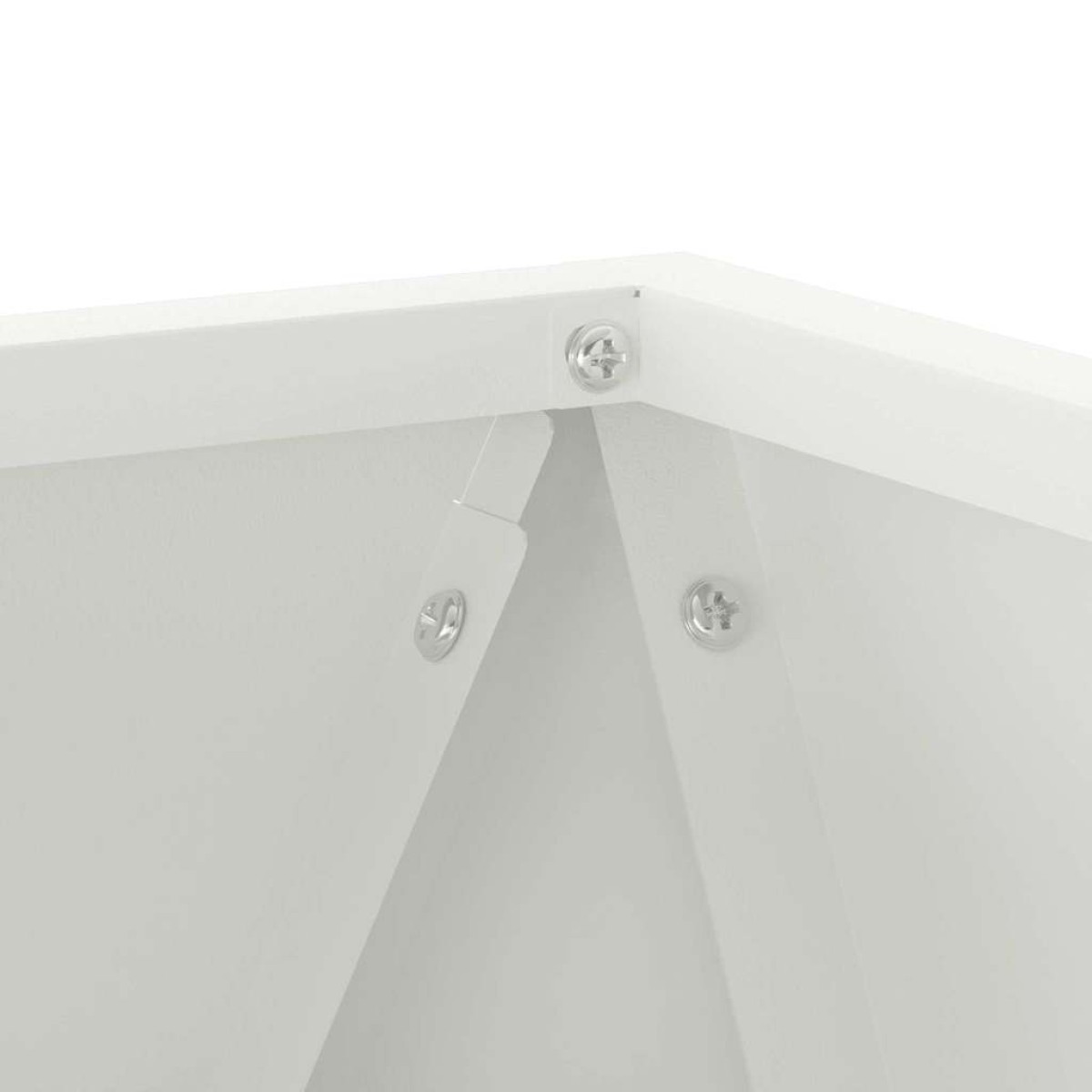 vidaXL Γλάστρα Λευκό 30 x 30 x 30 cm Ατσάλι