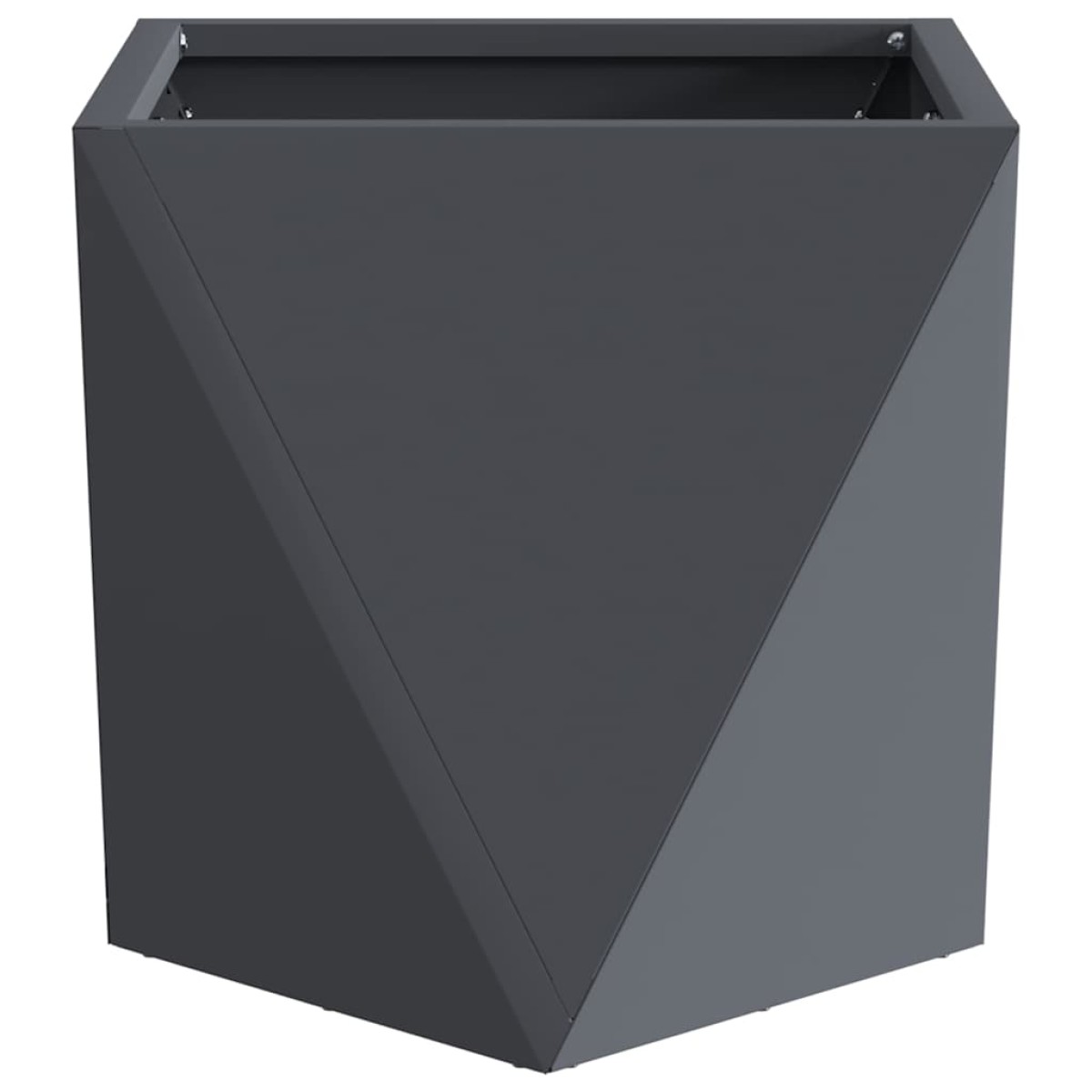 vidaXL Γλάστρα Ανθρακί 30 x 30 x 30 cm Ατσάλι