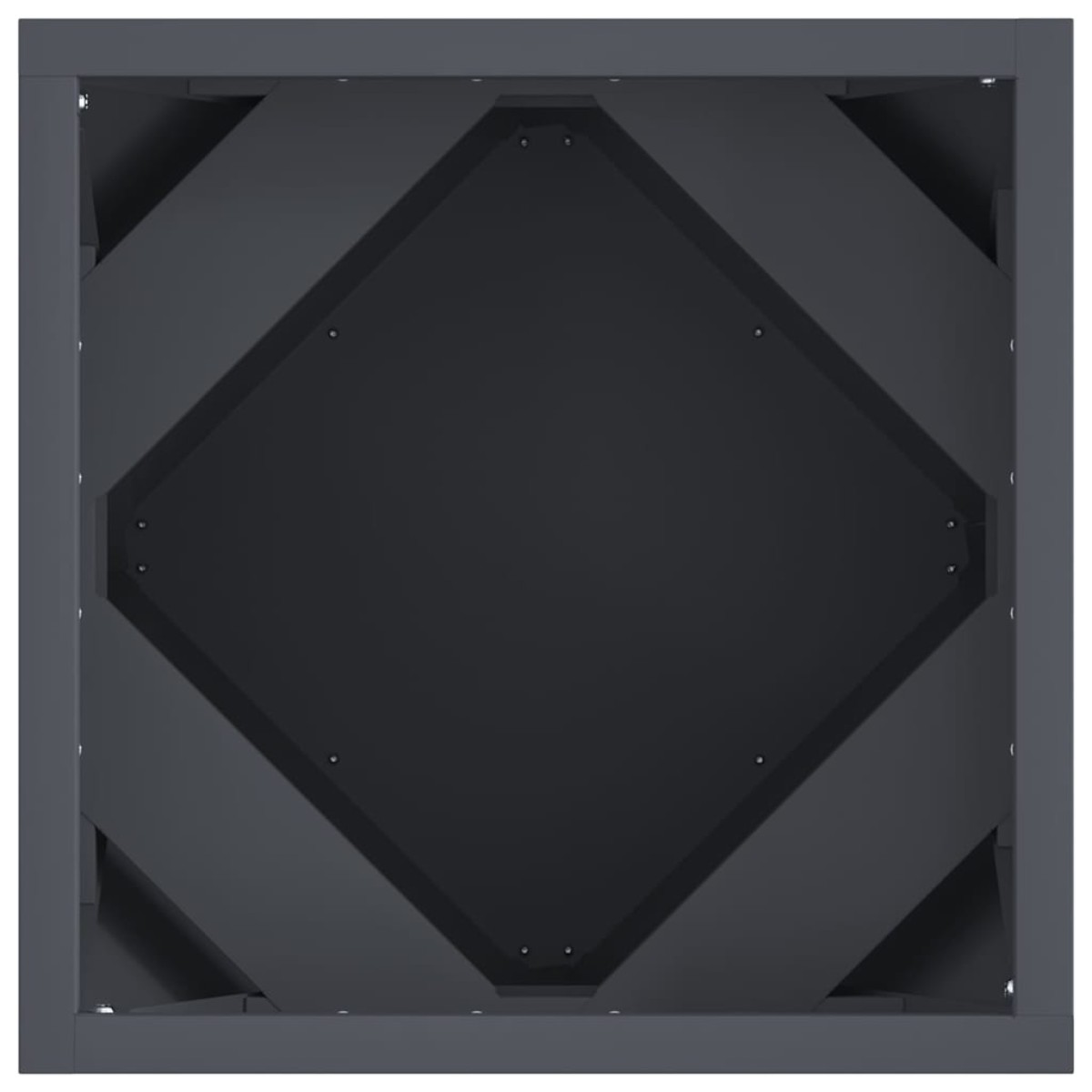 vidaXL Γλάστρα Ανθρακί 30 x 30 x 30 cm Ατσάλι