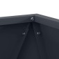 vidaXL Γλάστρα Ανθρακί 30 x 30 x 30 cm Ατσάλι