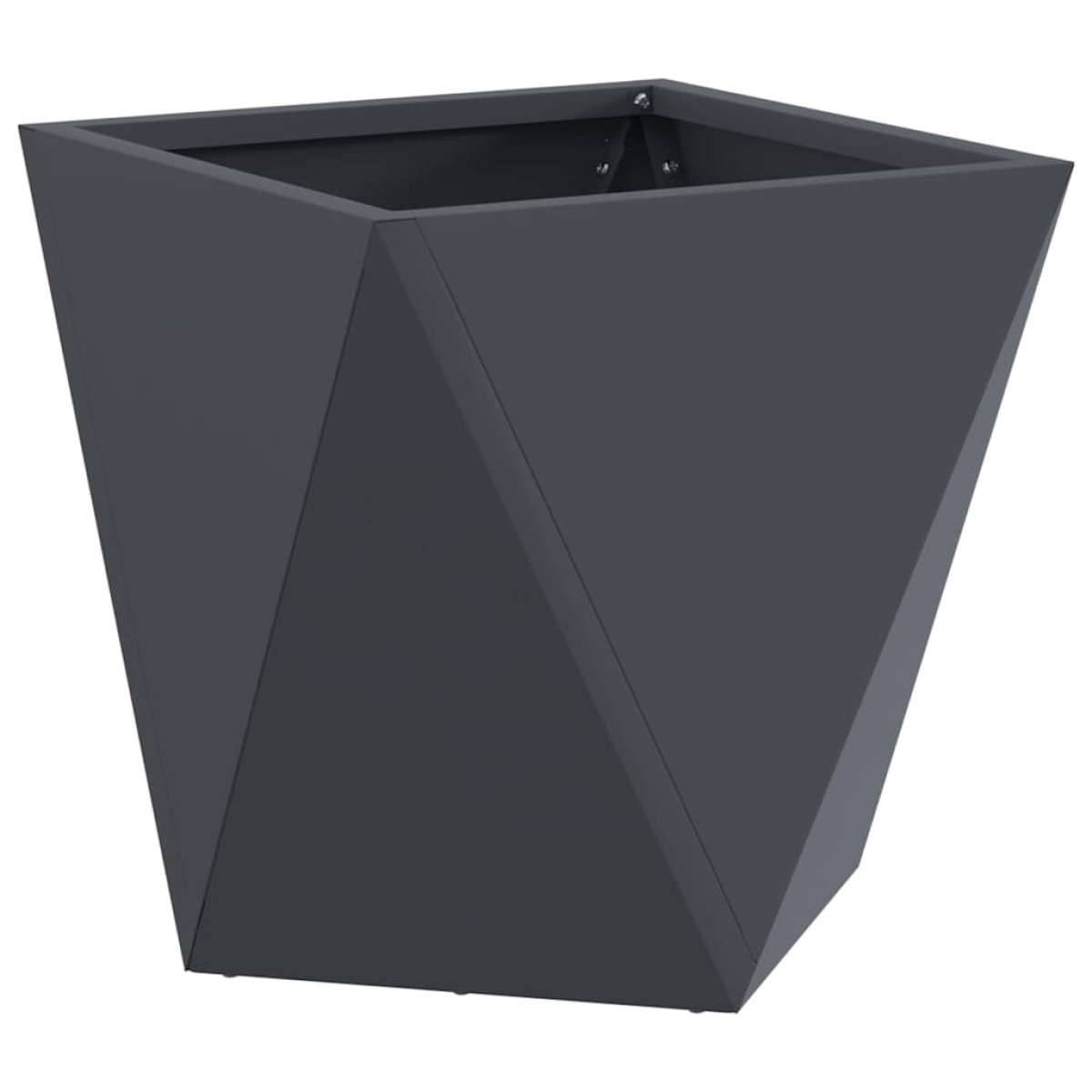 vidaXL Γλάστρα 2 τμχ. Ανθρακί 30 x 30 x 30 cm Ατσάλι