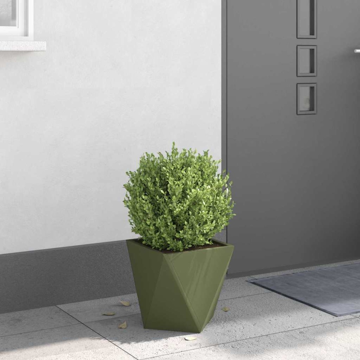 vidaXL Γλάστρα Ελιά Πράσινη 30 x 30 x 30 cm Ατσάλι
