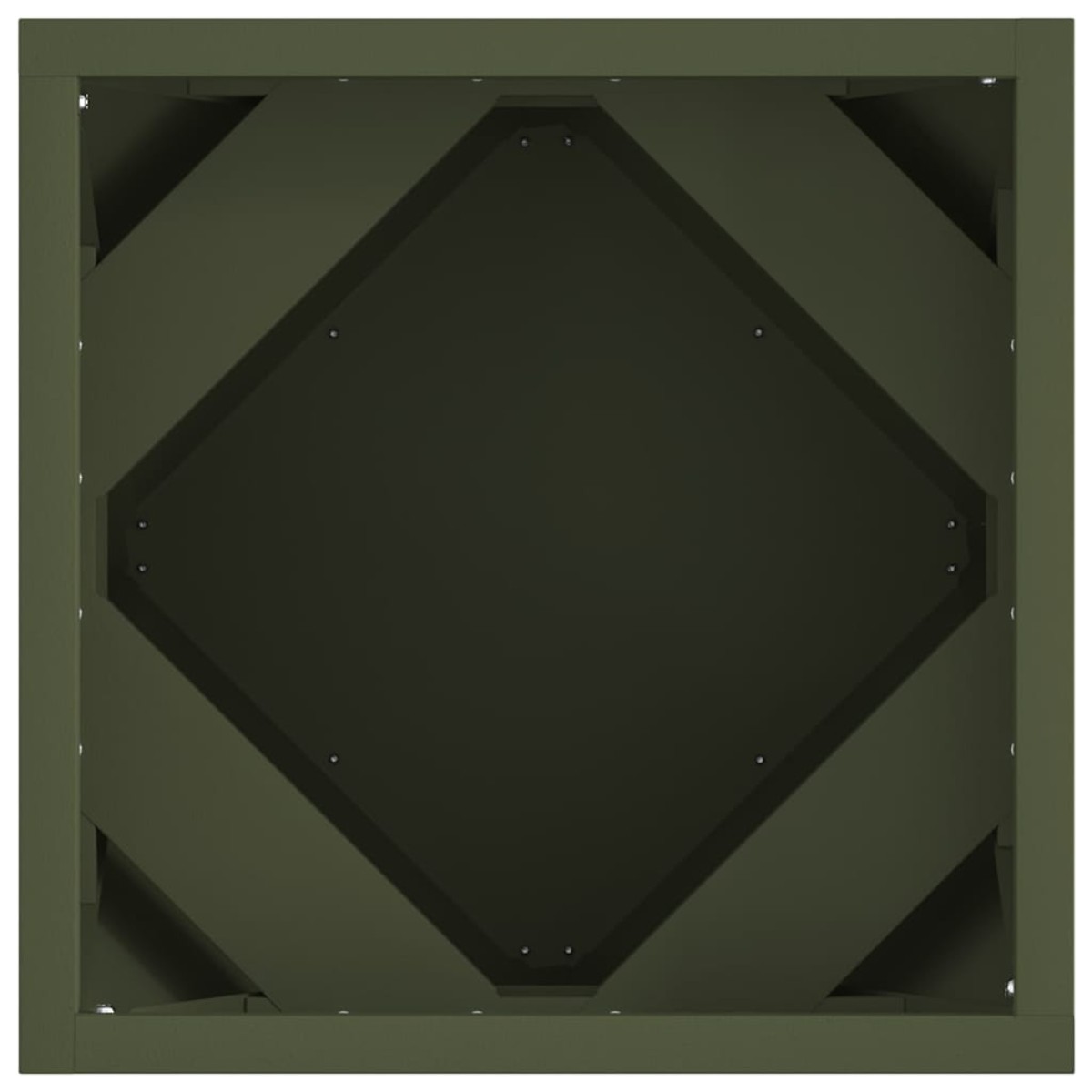 vidaXL Γλάστρα 2 τμχ. Ελιά Πράσινη 30 x 30 x 30 cm Ατσάλι