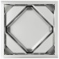 vidaXL Γλάστρα Ασημί 30 x 30 x 30 cm Επικαλυμμένος Χάλυβας