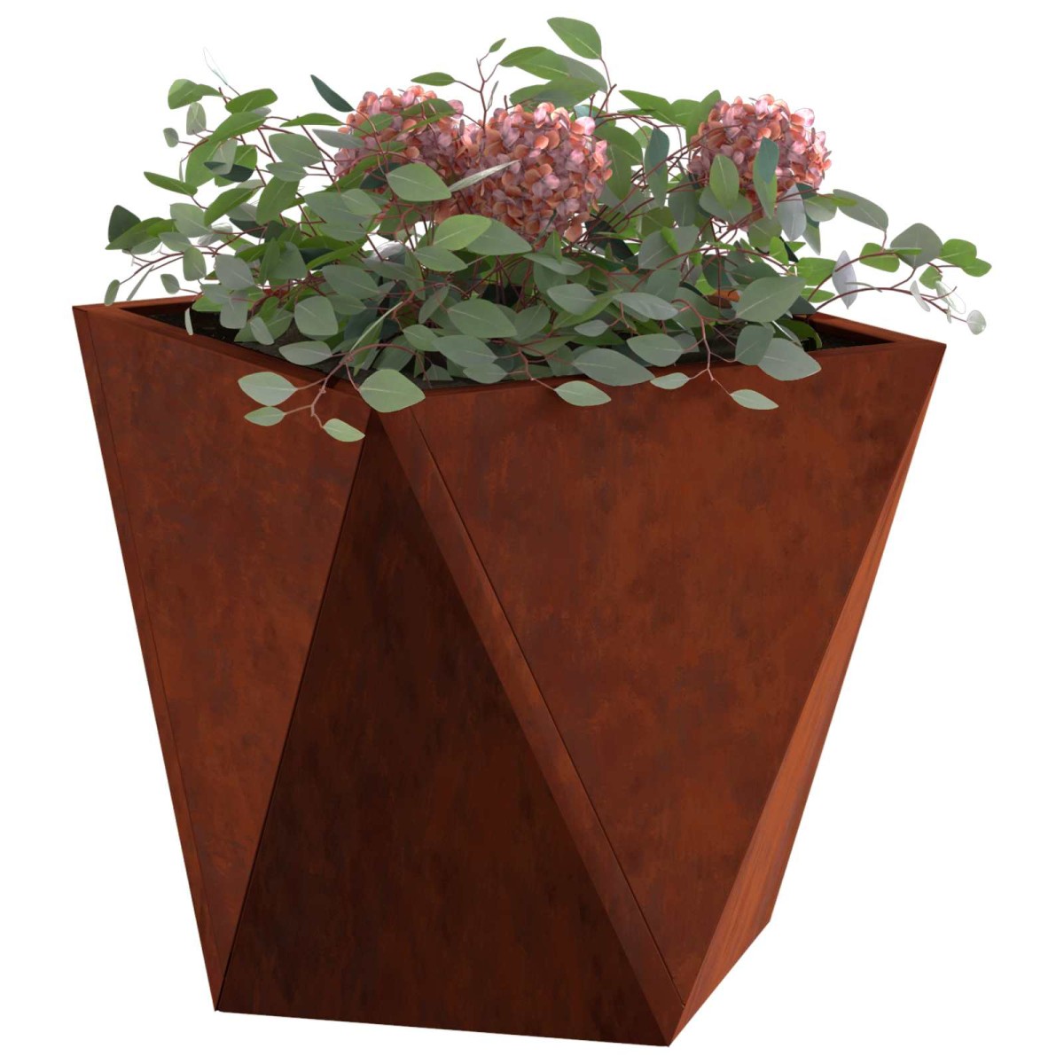 vidaXL Γλάστρα 2 τμχ. Σκ rusty 30 x 30 x 30 cm