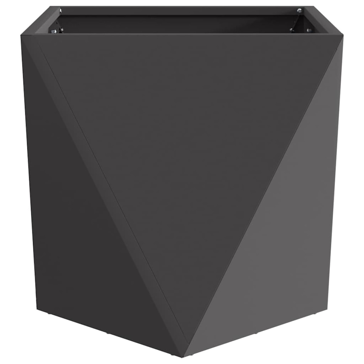 vidaXL Γλάστρα Μαύρο 40 x 40 x 40 cm Ατσάλι