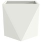 vidaXL Γλάστρα 2 τμχ. Λευκό 40 x 40 x 40 cm Ατσάλι