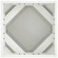 vidaXL Γλάστρα 2 τμχ. Λευκό 40 x 40 x 40 cm Ατσάλι