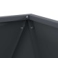 vidaXL Γλάστρα Ανθρακί 40 x 40 x 40 cm Ατσάλι