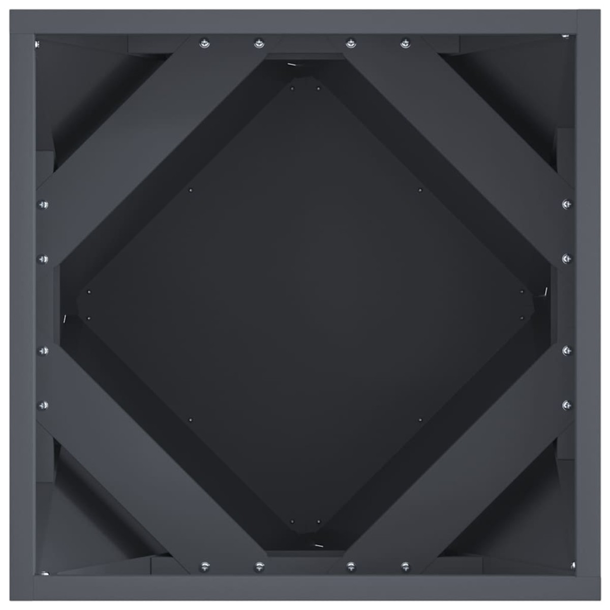 vidaXL Γλάστρα 2 τμχ. Ανθρακί 40 x 40 x 40 cm Ατσάλι