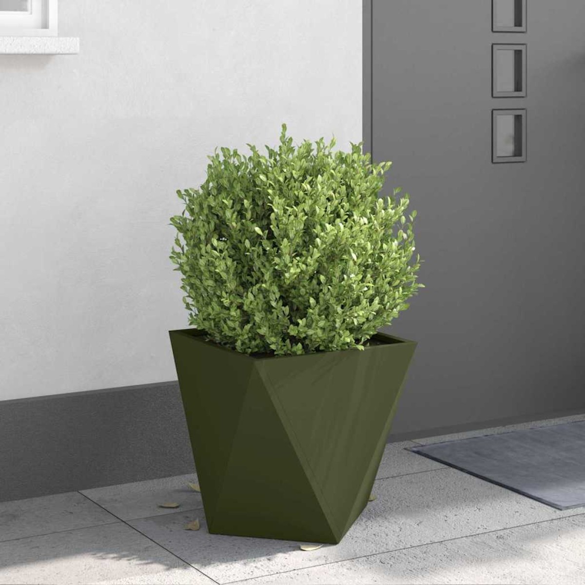 vidaXL Γλάστρα Ελιά Πράσινη 40 x 40 x 40 cm Ατσάλι