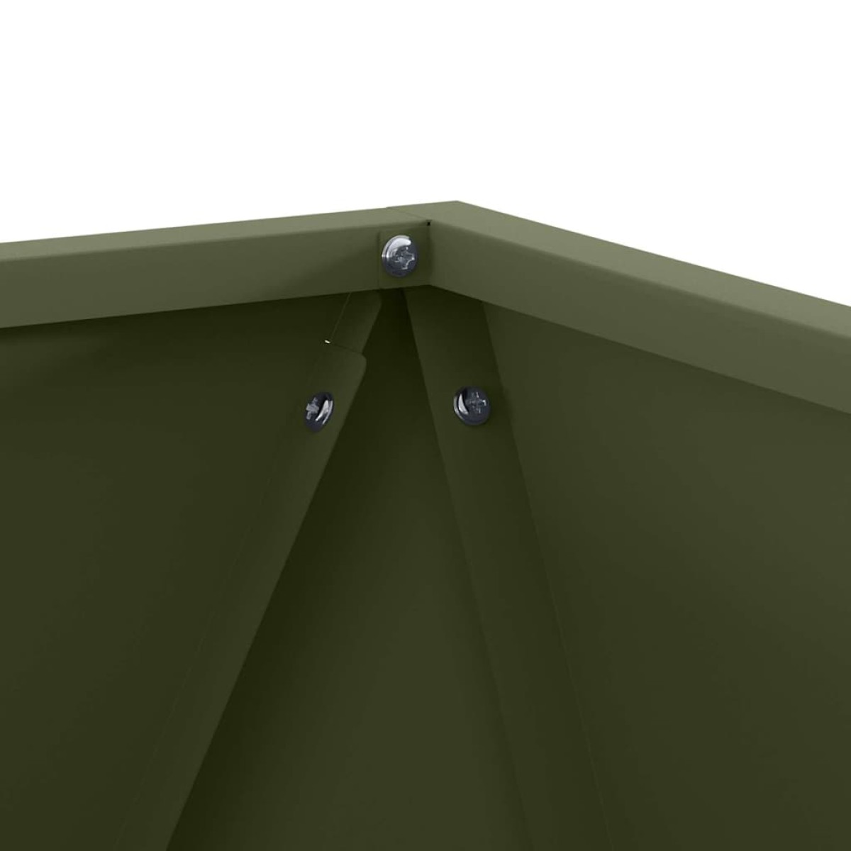 vidaXL Γλάστρα Ελιά Πράσινη 40 x 40 x 40 cm Ατσάλι