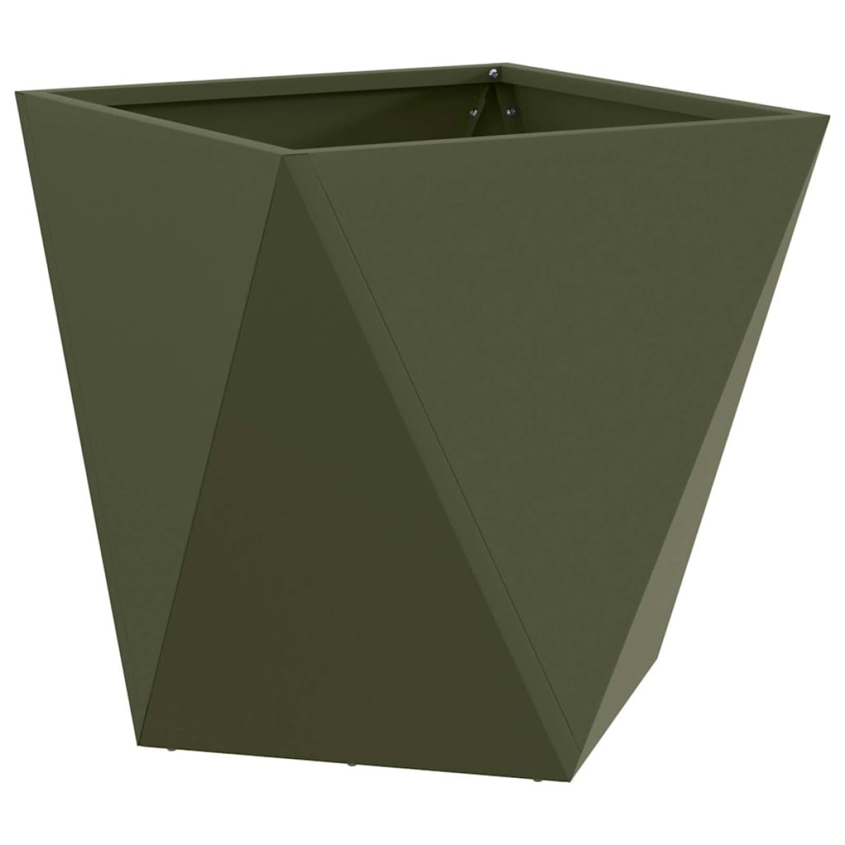 vidaXL Γλάστρα 2 τμχ. Ελιά Πράσινη 40 x 40 x 40 cm Ατσάλι