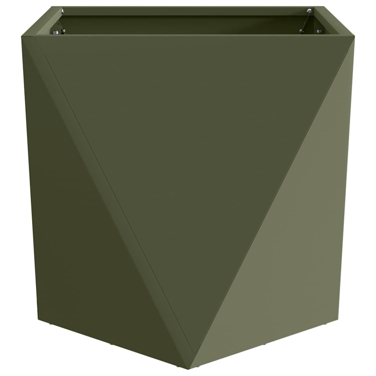 vidaXL Γλάστρα 2 τμχ. Ελιά Πράσινη 40 x 40 x 40 cm Ατσάλι