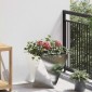 vidaXL Γλάστρα Ασημί 40 x 40 x 40 cm Ανοξείδωτο ατσάλι