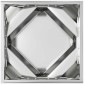 vidaXL Γλάστρα Ασημί 40 x 40 x 40 cm Επικαλυμμένος Χάλυβας