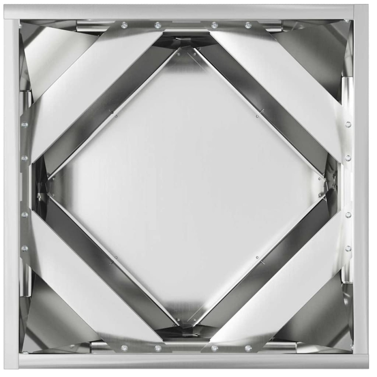 vidaXL Γλάστρα 2 τμχ. Ασημί 40 x 40 x 40 cm Επικαλυμμένος Χάλυβας