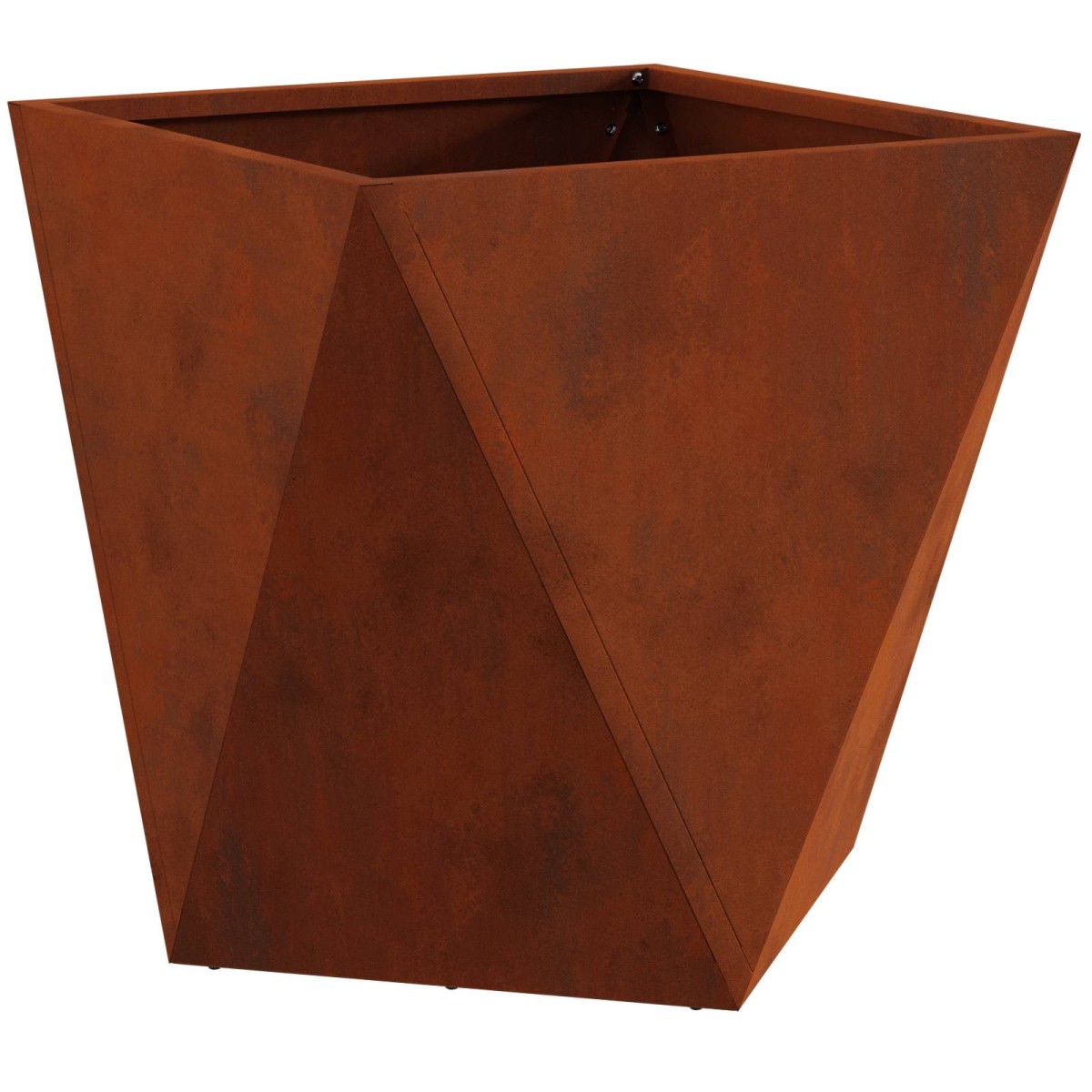 vidaXL Γλάστρα Σκ rusty 40 x 40 x 40 cm Ατσάλι Σκληρυθέν στον Αέρα