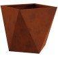 vidaXL Γλάστρα Σκ rusty 40 x 40 x 40 cm Ατσάλι Σκληρυθέν στον Αέρα