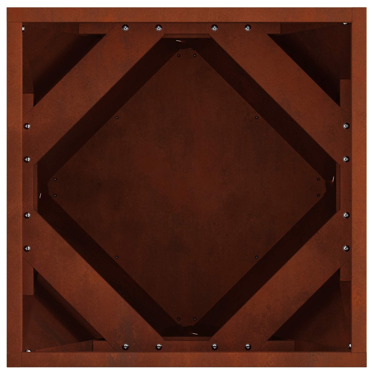 vidaXL Γλάστρα 2 τμχ. Σκ rusty 40 x 40 x 40 cm