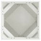 vidaXL Γλάστρα 2 τμχ. Λευκό 50 x 50 x 50 cm Ατσάλι