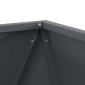 vidaXL Γλάστρα Ανθρακί 50 x 50 x 50 cm Ατσάλι