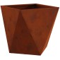 vidaXL Γλάστρα Σκ rusty 50 x 50 x 50 cm Ατσάλι Σκληρυθέν στον Αέρα