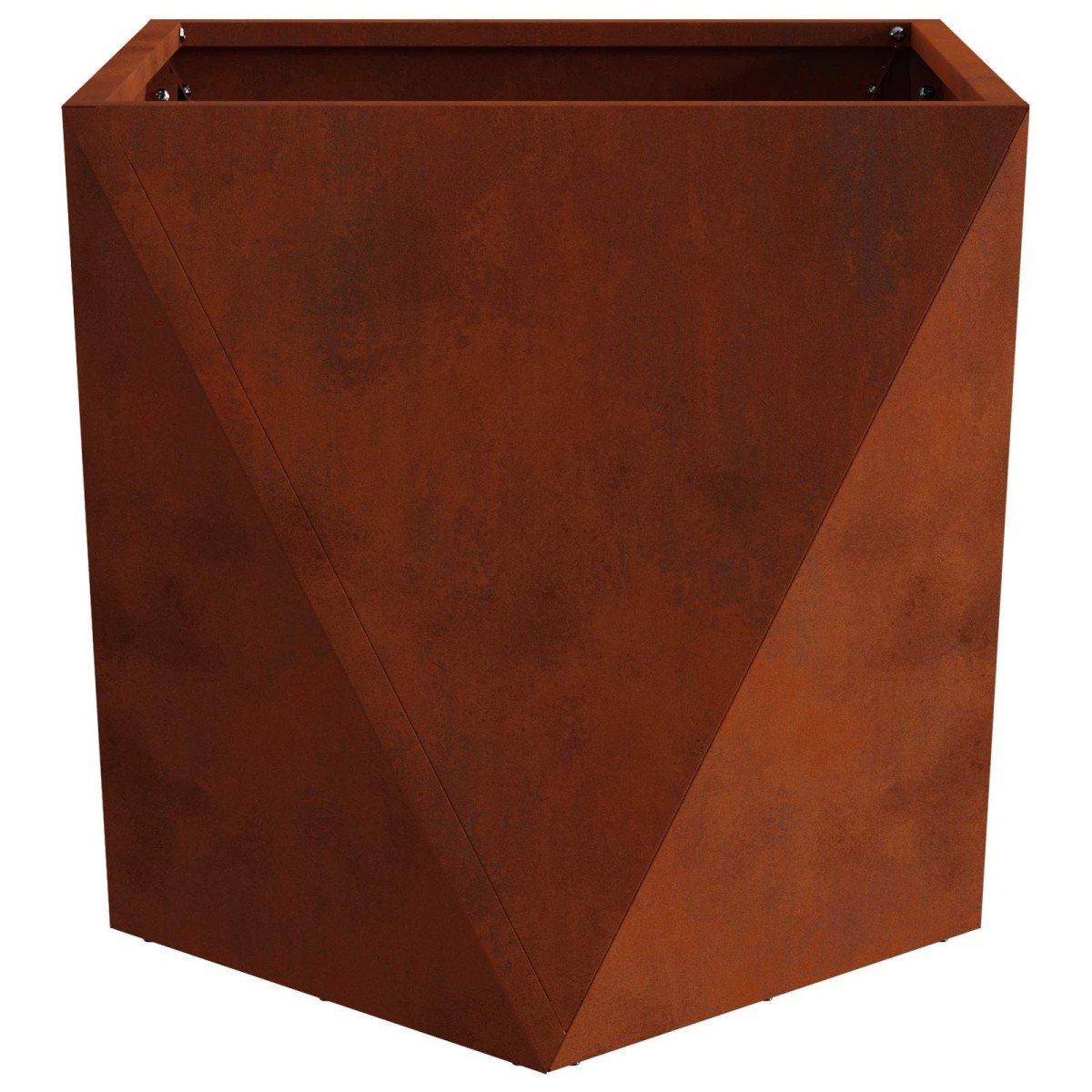 vidaXL Γλάστρα 2 τμχ. Σκ rusty 50 x 50 x 50 cm