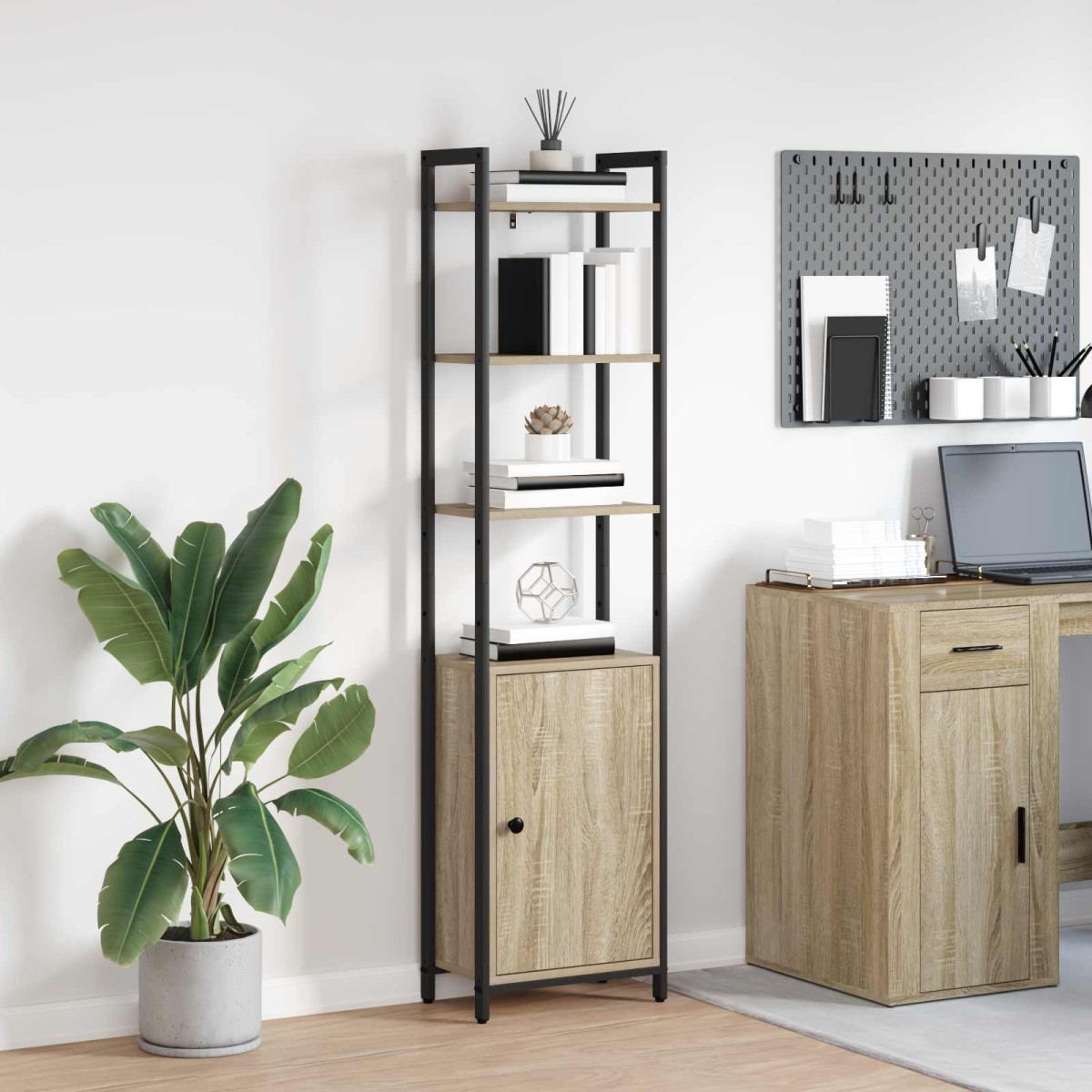 vidaXL Βιβλιοθήκη 6 επίπεδα 40 x 24 x 161 εκ Επεξεργασμένο Ξύλο
