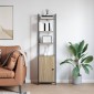 vidaXL Βιβλιοθήκη 6 επίπεδα 40 x 24 x 161 εκ Επεξεργασμένο Ξύλο