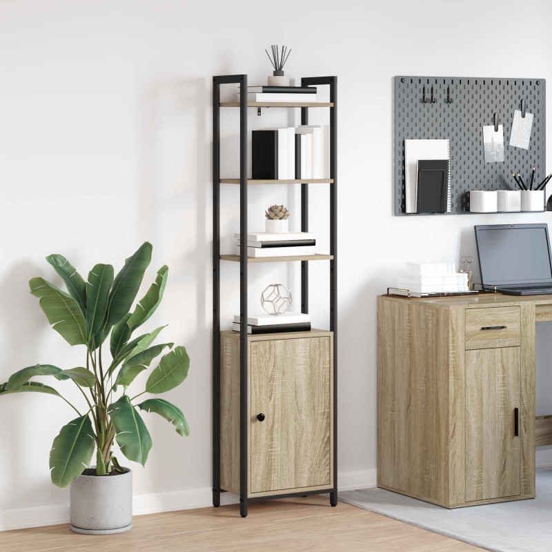 vidaXL Βιβλιοθήκη 6 επίπεδα 40 x 24 x 161 εκ Επεξεργασμένο Ξύλο