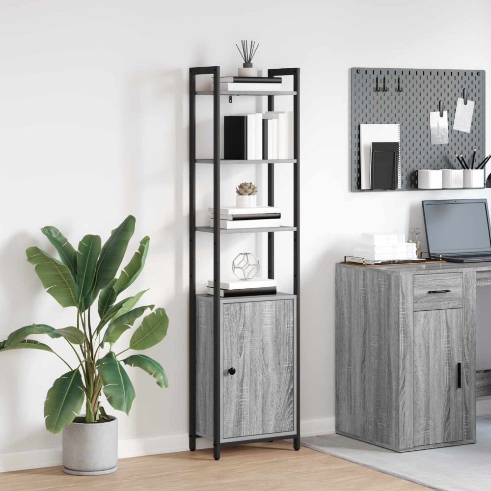 vidaXL Βιβλιοθήκη 6 επίπεδα 40 x 24 x 161 εκ Επεξεργασμένο Ξύλο
