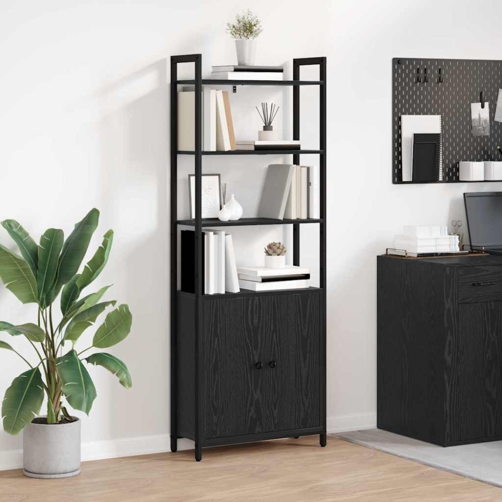 vidaXL Βιβλιοθήκη 6 επίπεδα 60 x 24 x 161 εκ Επεξεργασμένο Ξύλο