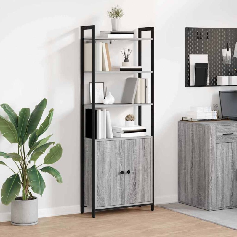 vidaXL Βιβλιοθήκη 6 επίπεδα 60 x 24 x 161 εκ Επεξεργασμένο Ξύλο