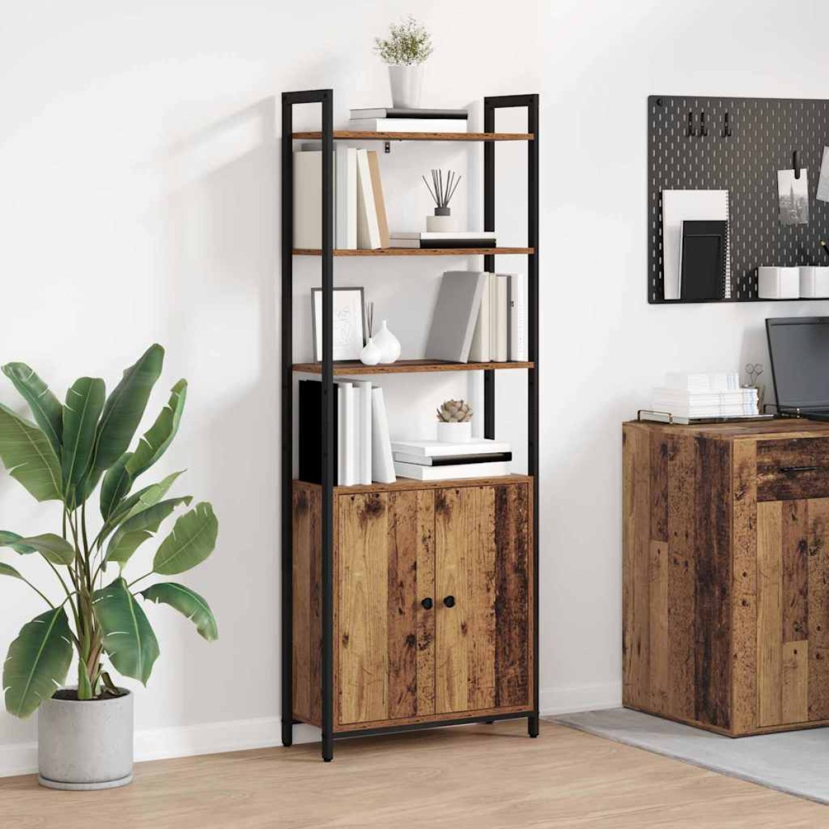 vidaXL Βιβλιοθήκη 6 επίπεδα 60 x 24 x 161 εκ Επεξεργασμένο Ξύλο