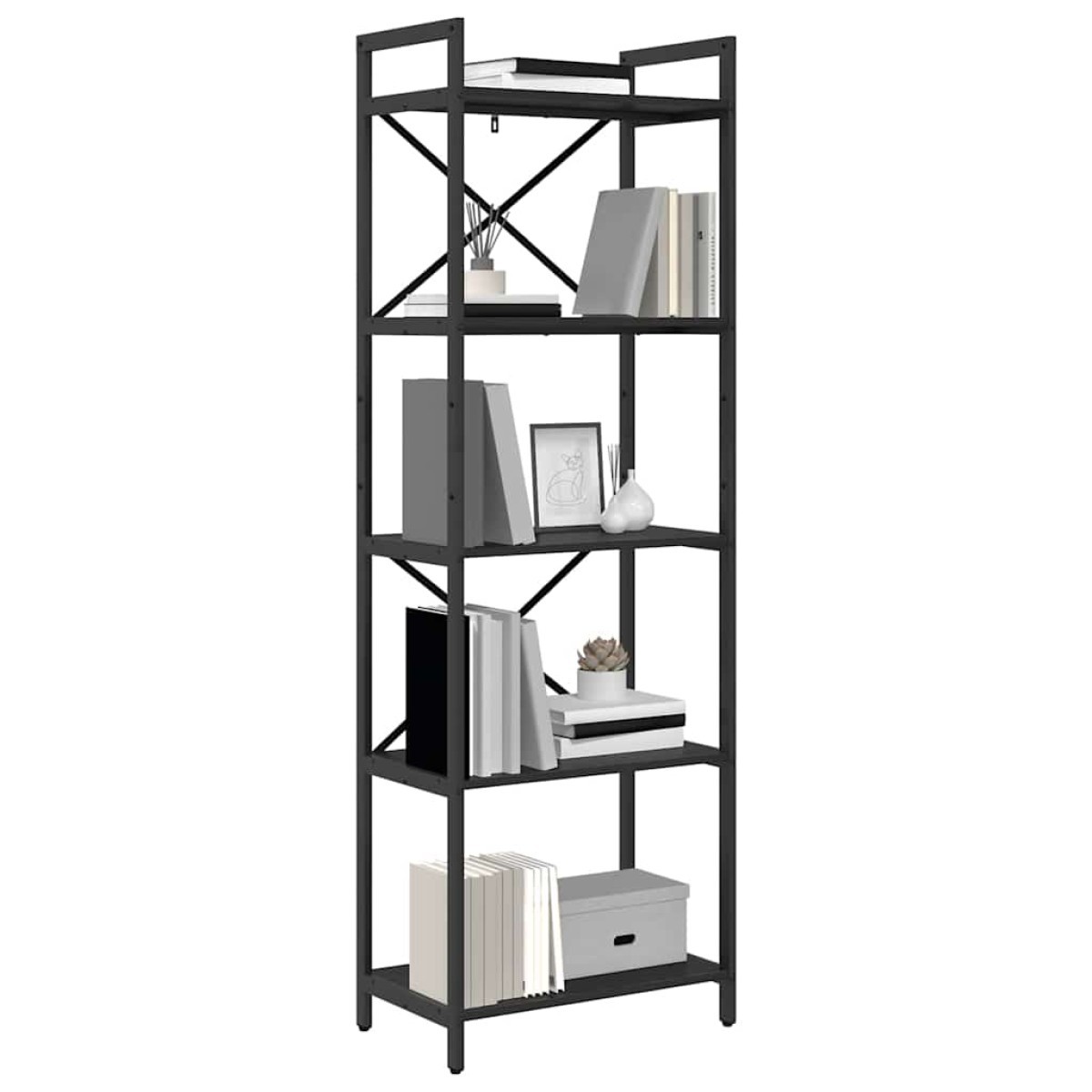 vidaXL Ράφι Βιβλίων 5 επίπεδα 56 x 34 x 171 εκ Επεξεργασμένο Ξύλο