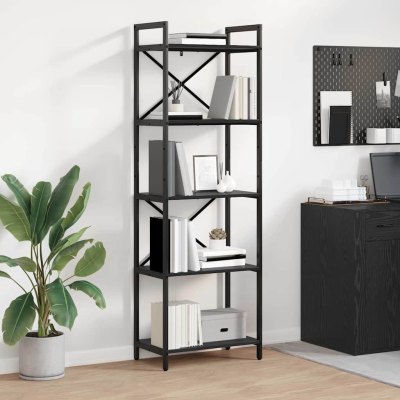 vidaXL Ράφι Βιβλίων 5 επίπεδα 56 x 34 x 171 εκ Επεξεργασμένο Ξύλο