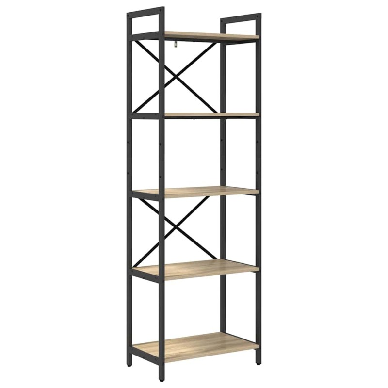 vidaXL Ράφι Βιβλίων 5 επίπεδα 56 x 34 x 171 εκ Επεξεργασμένο Ξύλο