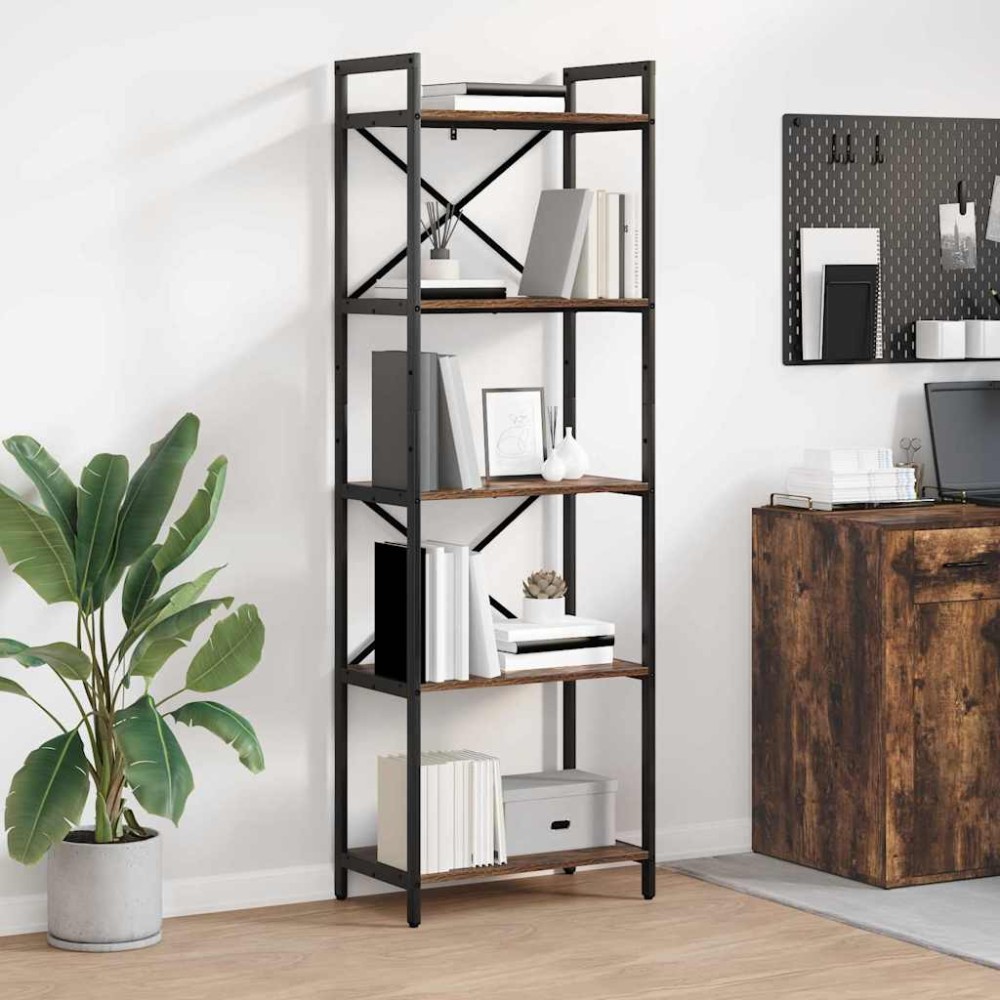 vidaXL Ράφι Βιβλίων 5 επίπεδα 56 x 34 x 171 εκ Επεξεργασμένο Ξύλο