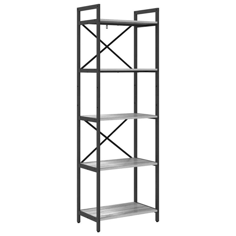 vidaXL Ράφι Βιβλίων 5 επίπεδα 56 x 34 x 171 εκ Επεξεργασμένο Ξύλο