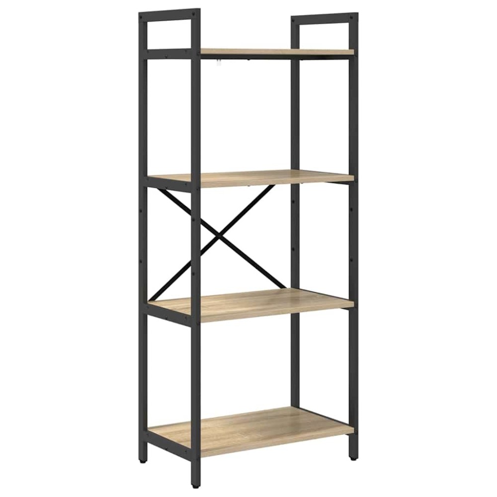 vidaXL Ράφι Βιβλίων 4 επίπεδα 56 x 34 x 133,5 εκ Επεξεργασμένο Ξύλο