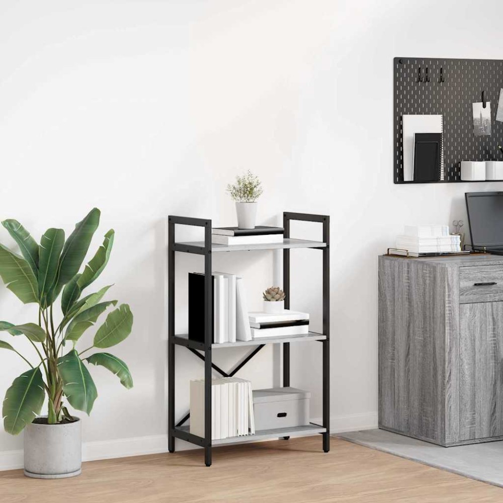 vidaXL Ράφι Βιβλίων 3 επίπεδα 56 x 34 x 96 εκ Επεξεργασμένο Ξύλο