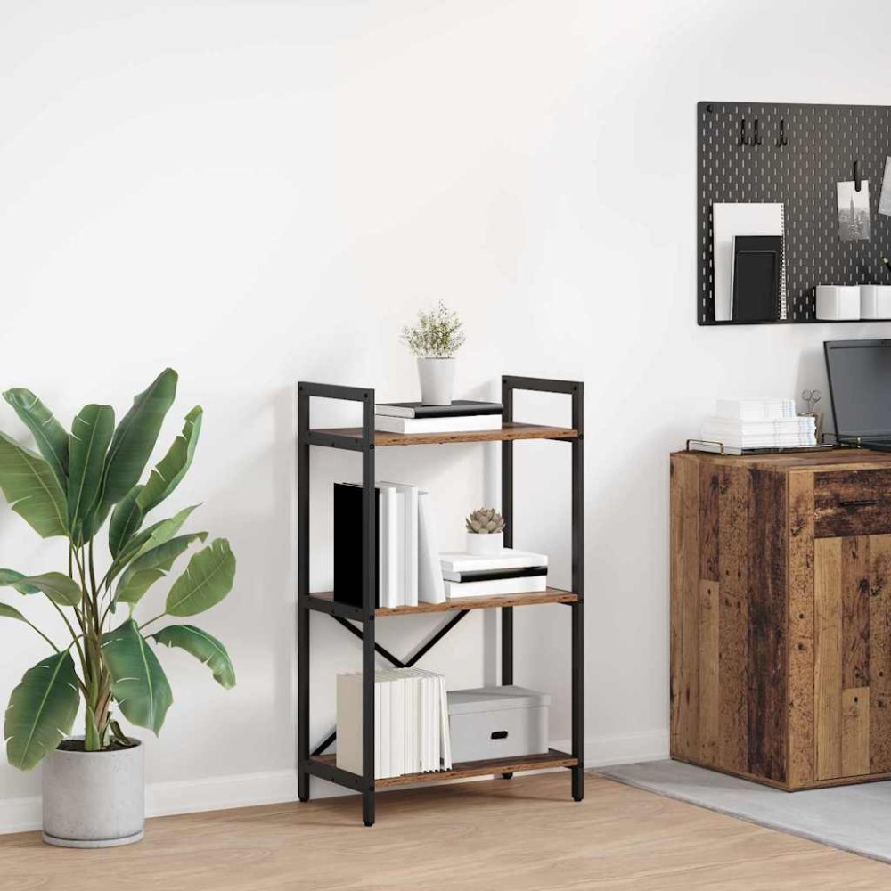 vidaXL Ράφι Βιβλίων 3 επίπεδα 56 x 34 x 96 εκ Επεξεργασμένο Ξύλο