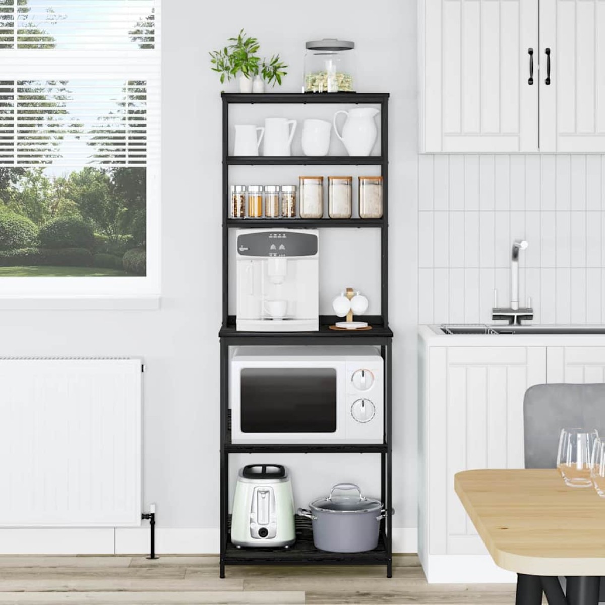 vidaXL Ράφι Κουζίνας 5 επίπεδα 60 x 40 x 168 εκ Επεξεργασμένο Ξύλο